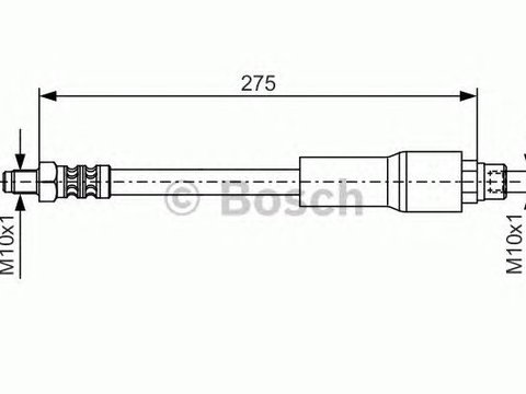 Furtun frana punte spate stanga/dreapta BMW E38 94-01 - Cod intern: W20146396 - LIVRARE DIN STOC in 24 ore!!!