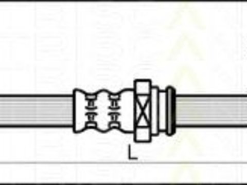 Furtun frana punte spate stanga/dreapta MAZDA 626 91-97 446 MM - Cod intern: W20018998 - LIVRARE DIN STOC in 24 ore!!!