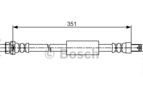 Furtun frana puntea spate (1987481705 BOSCH) FORD