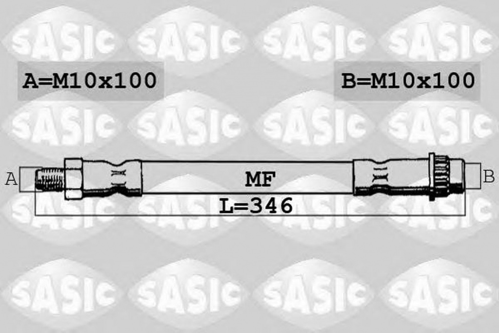 Furtun frana RENAULT CLIO II BB0 1 2 CB0 1 2 SASIC 6604003