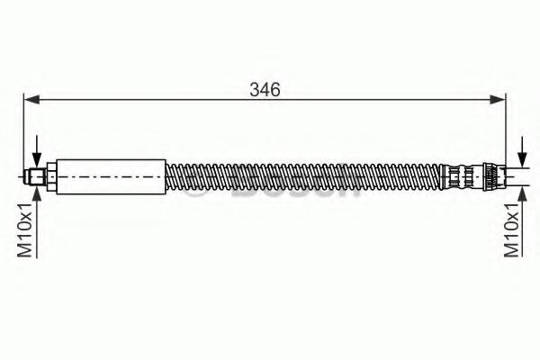 Furtun frana RENAULT CLIO Mk II (BB0/1/2_, CB0/1/2_), RENAULT CLIO II caroserie (SB0/1/2_), RENAULT SYMBOL I (LB0/1/2_) - BOSCH 1 987 476 859