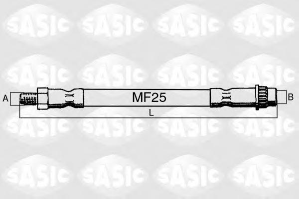 Furtun frana RENAULT CLIO Mk II (BB0/1/2_, CB0/1/2_), RENAULT CLIO II caroserie (SB0/1/2_), RENAULT SYMBOL I (LB0/1/2_) - SASIC 6604003