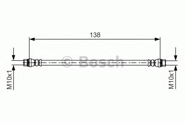 Furtun frana RENAULT GRAND SCENIC III (JZ0/1) (2009 - 2016) BOSCH 1 987 481 625 piesa NOUA