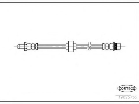 Furtun frana RENAULT MASTER II caroserie FD CORTECO 19025755