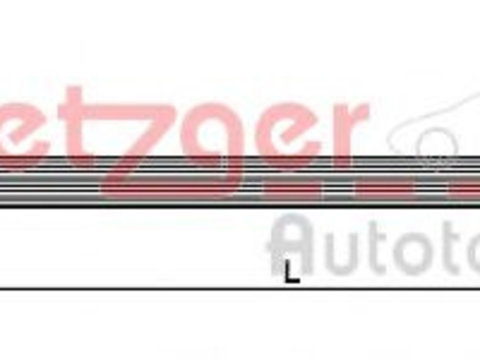 Furtun frana RENAULT MEGANE III hatchback (BZ0_) (2008 - 2016) METZGER 4110990