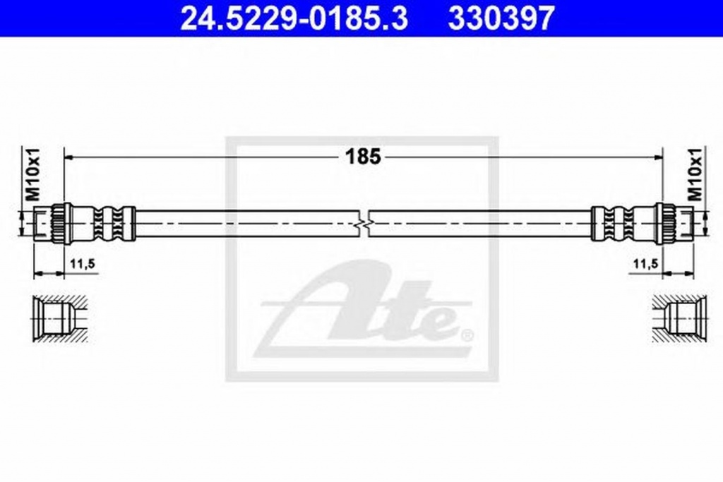 Furtun frana RENAULT Scenic II JM0 1 ATE 245229018