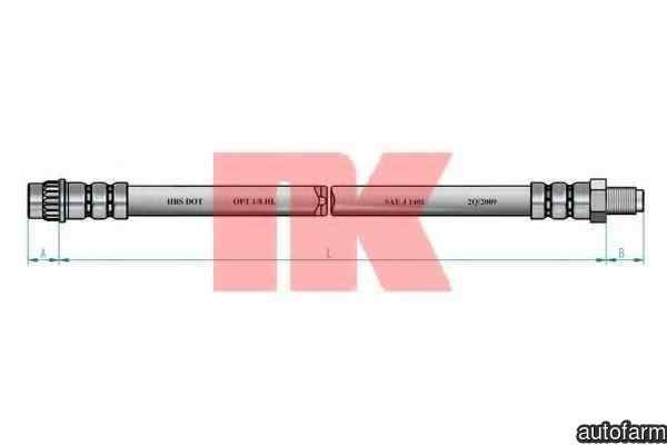 Furtun frana RENAULT TRAFIC bus (T5, T6, T7) NK 853920