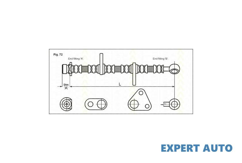 Furtun frana Rover 400 hatchback (RT) 1995-2000 #2 01465S04J00