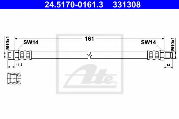 Furtun frana SEAT IBIZA Mk II (6K1) (1993 - 1999) 