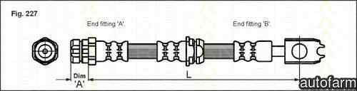 Furtun frana SKODA FABIA 6Y2 TRISCAN 8150 29127