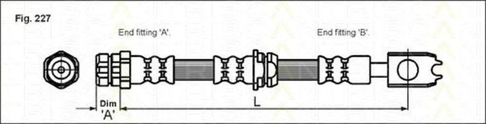 Furtun frana SKODA FABIA Praktik TRISCAN 815029127