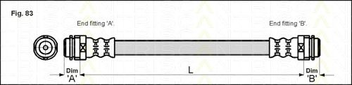 Furtun frana SKODA RAPID (NH3) - Cod intern: W20018755 - LIVRARE DIN STOC in 24 ore!!!