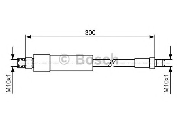 Furtun frana spate stanga/dreapta BMW 5/6/7 2,0-6,0 01-10 300 [MM] M10X1 [MM] M10X1 [MM] - Cod intern: W20273257 - LIVRARE DIN STOC in 24 ore!!!