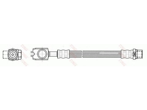 Furtun frana spate TRW, Audi A6 (C5), 1997-2005, A6 Avant (C5), 1997-2005, VW Passat (B5/B6), 1996-2005, partea stanga=dreapta, spate, puntea spate, stanga, dreapta, Sistem de franare : hidraulic