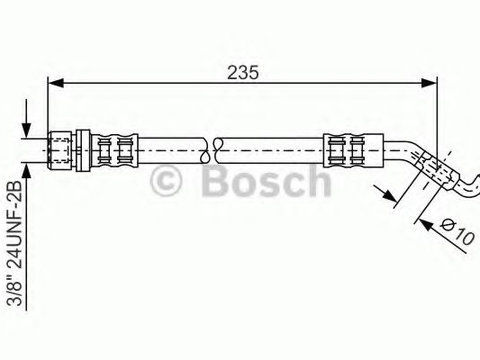 Furtun frana TOYOTA COROLLA (CDE12_, ZZE12_, NDE12_, ZDE12_) (2001 - 2007) BOSCH 1 987 476 207