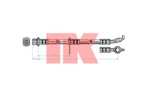 Furtun frana # Toyota Rav 1994 1995 1996 1997 1998