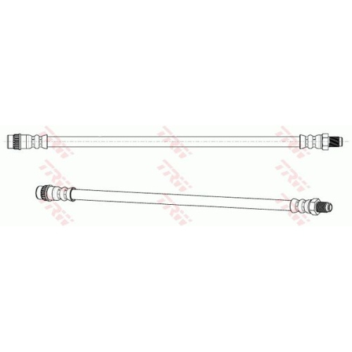 Furtun frana Trw PHA243, parte montare : Punte fat