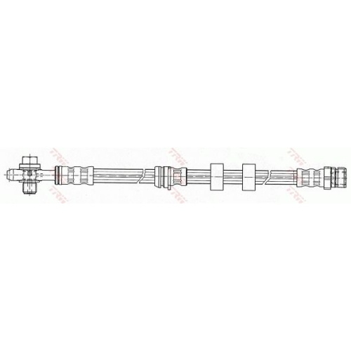 Furtun frana Trw PHD503, parte montare : Punte fat
