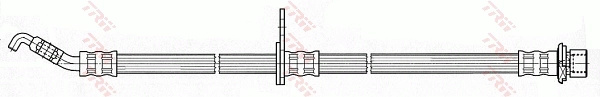 Furtun frana TRW PHD643 pentru TOYOTA HI