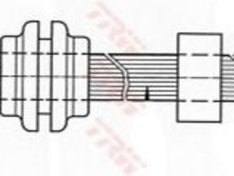 Furtun frana VOLKSWAGEN CADDY IV combi (Saab, SAJ) - Cod intern: W20011144 - LIVRARE DIN STOC in 24 ore!!!