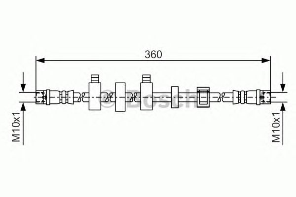 Furtun frana VOLKSWAGEN TRANSPORTER/CARAVELLE Mk IV bus (70XB, 70XC, 7DB, 7DW) MAXGEAR: 52-0089