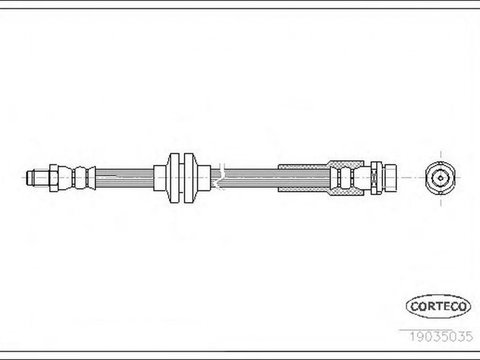 Furtun frana VOLVO C30 CORTECO 19035035