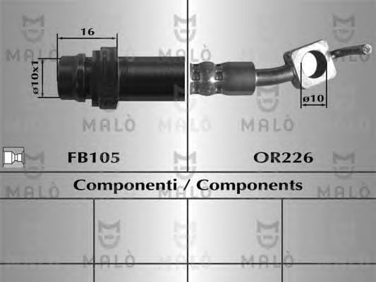 Furtun frana VOLVO S60 II MALN 80709