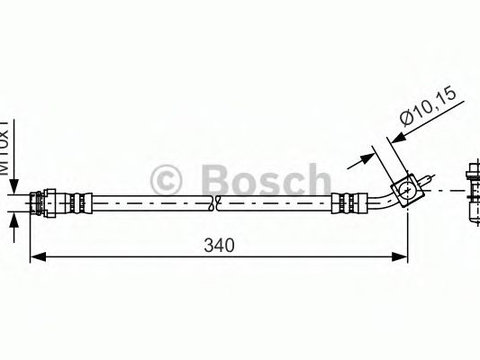 Furtun frana VOLVO V60 (2010 - 2016) Bosch 1 987 481 423