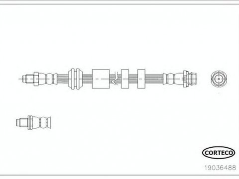 Furtun frana VOLVO V60 CORTECO 19036488