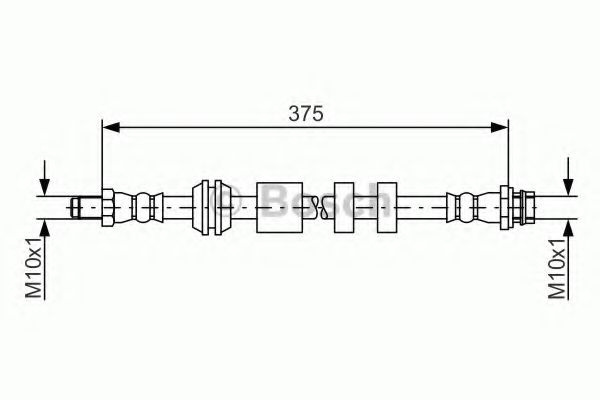 Furtun frana VOLVO XC70 II (2007 - 2016) BOSCH 1 9