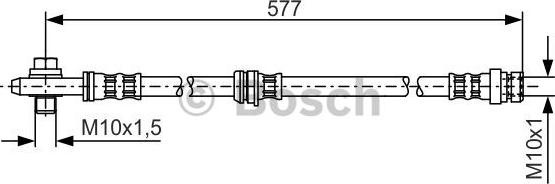 Furtun frana VW CADDY III (2KA, 2KH, 2CA, 2CH), Box/MPV, 03.2004 - 05.2015 BOSCH 1 987 476 282