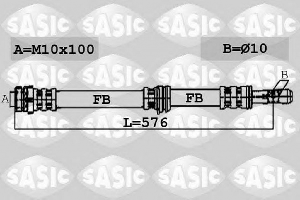 Furtun frana VW EOS 1F7 1F8 SASIC 6606064