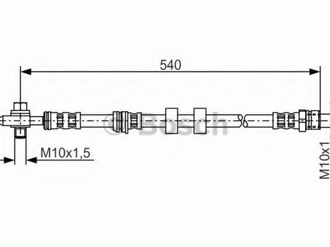 Furtun frana VW FOX (5Z1, 5Z3) (2003 - 2016) Bosch 1 987 476 978