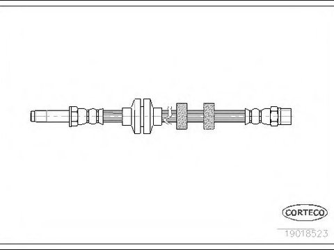 Furtun frana VW GOLF III Variant (1H5) (1993 - 1999) CORTECO 19018523 piesa NOUA