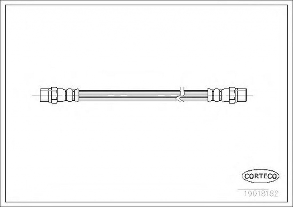 Furtun frana VW JETTA II 19E 1G2 165 CORTECO 19018182