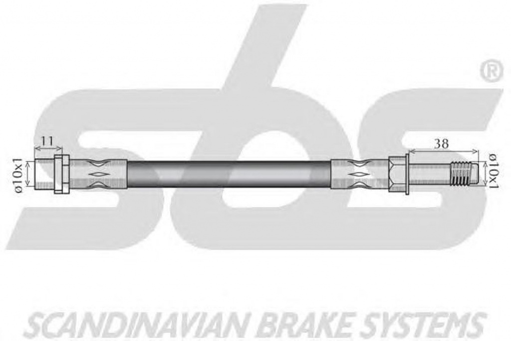 Furtun frana VW LT 28-46 II platou sasiu 2DC 2DF 2