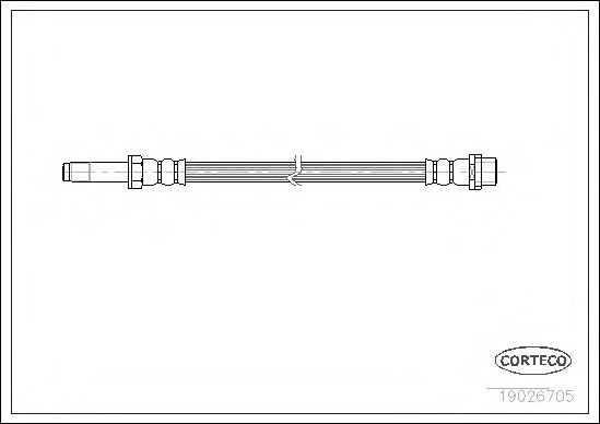 Furtun frana VW LT Mk II platou / sasiu (2DC, 2DF,