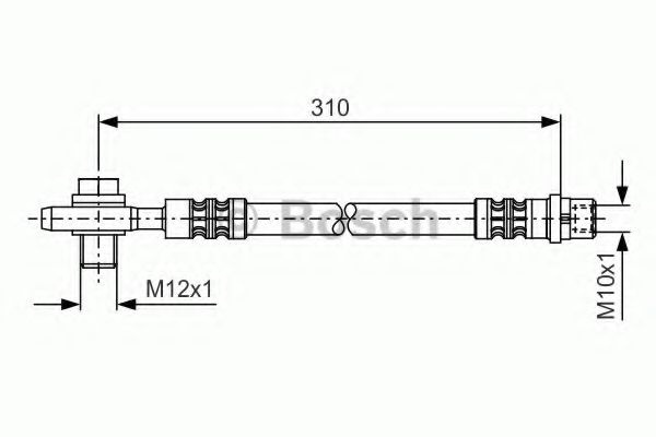 Furtun frana VW PASSAT (3B3) (2000 - 2005) BOSCH 1