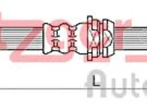 Furtun frana VW POLO (6R, 6C) (2009 - 2016) METZGER 4110881 piesa NOUA