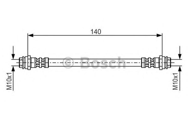 Furtun frana VW POLO 6R 6C BOSCH 1987476952