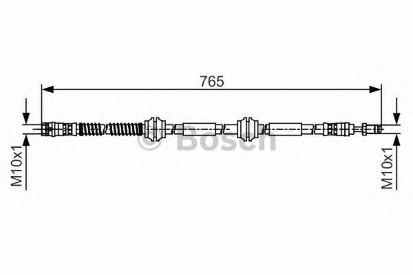 Furtun frana VW TOUAREG 7LA 7L6 7L7 BOSCH 19874814