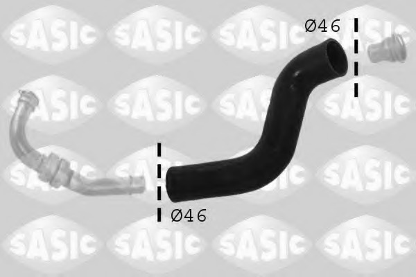 Furtun intercooler # punte fata Renault Megane 2009 2010 2011 2012 2013 2014 2015 2016 2017 2018 2019 2020 2021 2022 2023 2024 2025 # 3334005 # SASIC