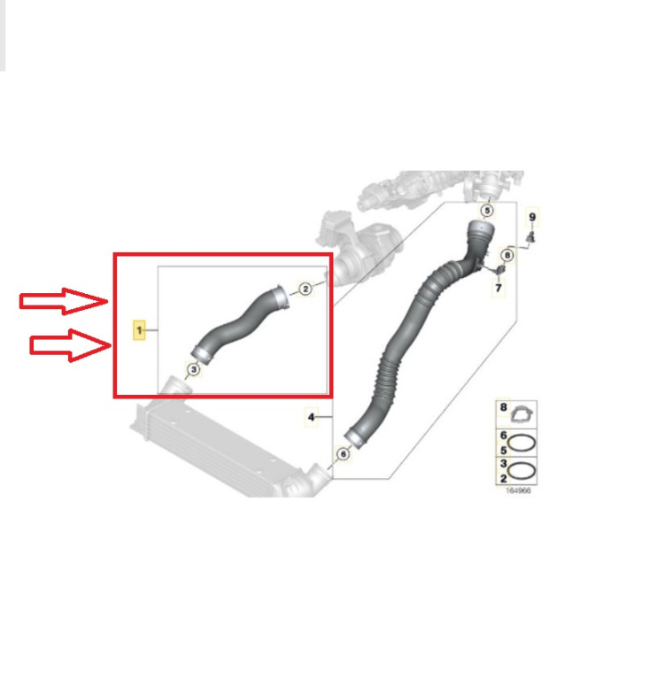 Furtun intercooler, supraalimentare Bmw 