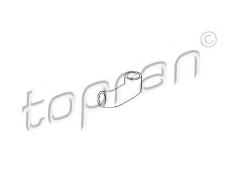 Furtun radiator 205 720 TOPRAN pentru Opel Kadett Opel Ascona Opel Vectra Opel Astra
