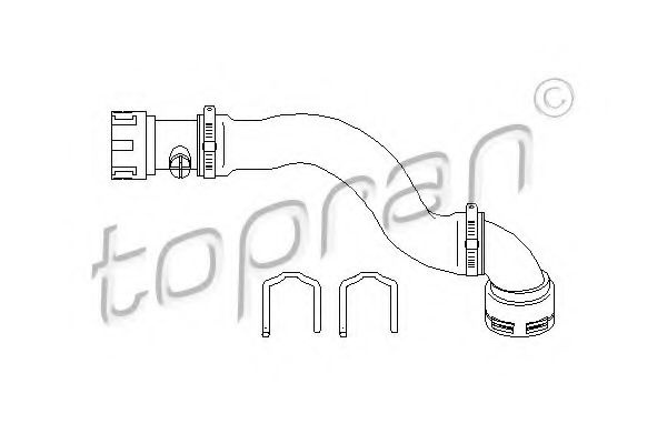 Furtun radiator BMW 5 (E39) (1995 - 2003) TOPRAN 501 566