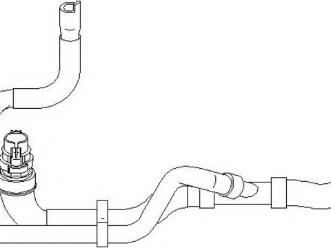 Furtun radiator Citroen BERLINGO I caroserie (M_), Citroen BERLINGO (MF), PEUGEOT RANCH caroserie (5) - TOPRAN 721 447