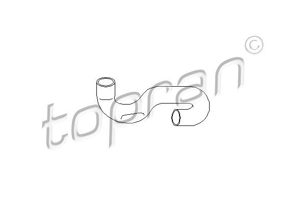 Furtun radiator deasupra (206704 HAN) OPEL,VAUXHALL