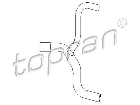 Furtun radiator FORD FOCUS Clipper (DNW) (1999 - 2007) TOPRAN 301 435