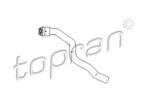 Furtun radiator OPEL ASTRA H Van (L70) (2004 - 2016) TOPRAN 207 684