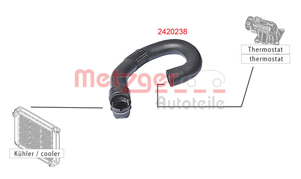 Furtun radiator # Radiator motor CitroEn Jumper 2006 2007 2008 2009 2010 2011 2012 2013 2014 2015 2016 2017 2018 2019 2020 2021 2022 2023 2024 2025 # 2420238 # METZGER